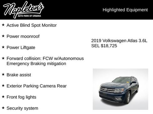 Used 2019 Volkswagen Atlas SEL image 6