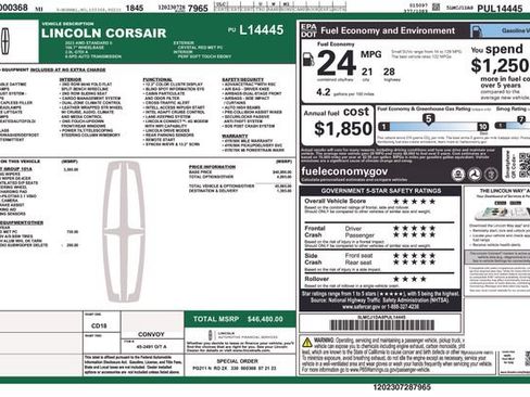Used 2023 Lincoln Corsair AWD w/ Equipment Group 101A image 17