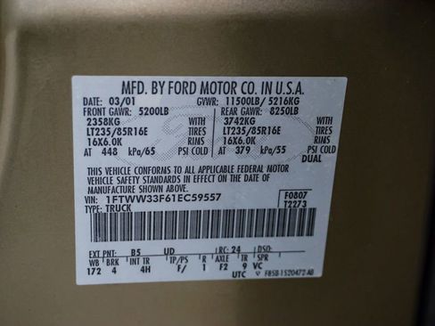 Used 2001 Ford F350 4x4 Crew Cab DRW Super Duty image 19