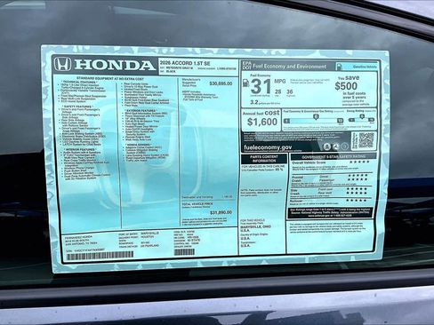 New 2026 Honda Accord SE image 22