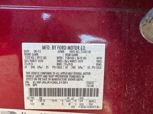 Used 2016 Lincoln MKX Reserve w/ Luxury Package image 19