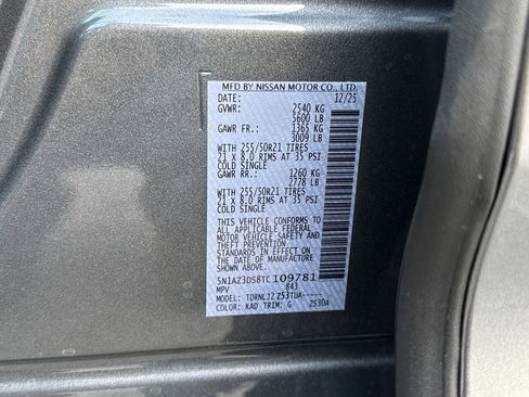 New 2026 Nissan Murano Platinum w/ Cargo Package image 31