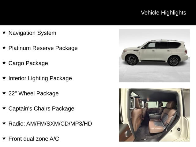Used 2020 Nissan Armada Platinum w/ Platinum Reserve Package AWD/4WD image 27