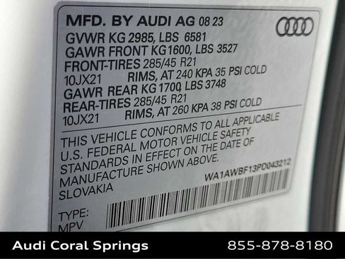 Used 2023 Audi SQ8 Premium Plus w/ Executive Package AWD/4WD image 29