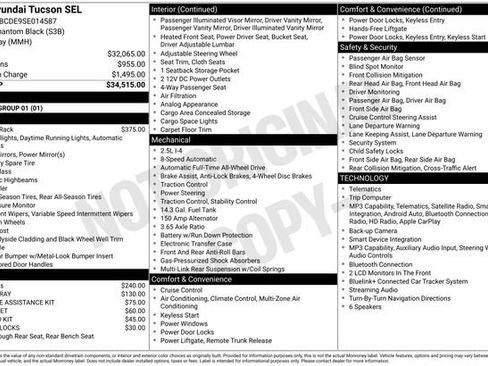 Certified 2025 Hyundai Tucson SEL AWD/4WD image 10