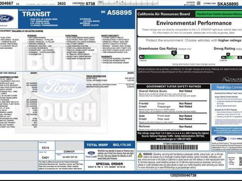 Used 2025 Ford Transit 250 Low Roof w/ Exterior Upgrade Package RWD image 4
