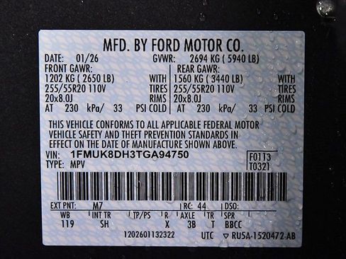 New 2026 Ford Explorer Active w/ Active Comfort Package AWD/4WD image 15