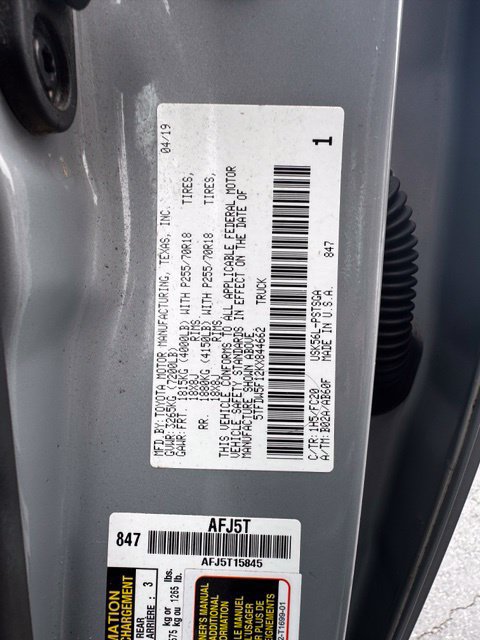 Used 2019 Toyota Tundra SR5 w/ SR5 Upgrade Package AWD/4WD image 35