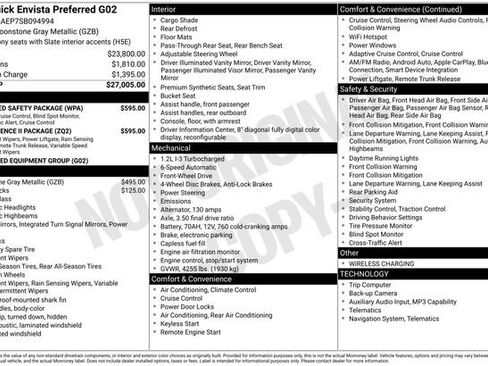 Used 2025 Buick Envista Preferred w/ Convenience II Package FWD image 6