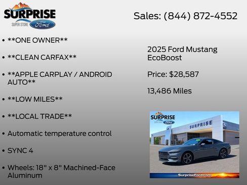 Certified 2025 Ford Mustang Coupe RWD image 7