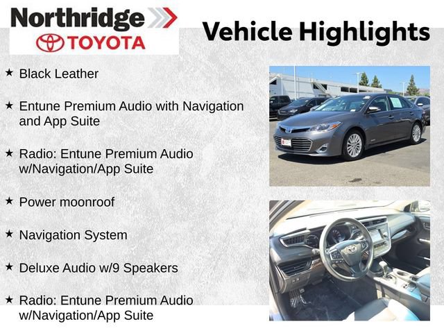 Used 2015 Toyota Avalon XLE Premium w/ Preferred Accessory Package FWD image 2