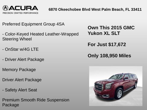 Used 2015 GMC Yukon XL SLT AWD/4WD image 18