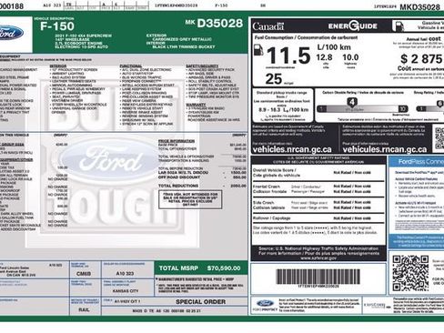 Used 2021 Ford F150 Lariat w/ Equipment Group 502A High AWD/4WD image 14