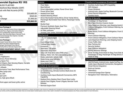 Used 2026 Chevrolet Equinox RS FWD image 4