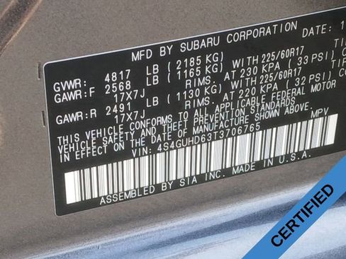 Certified 2026 Subaru Crosstrek 2.0i Premium AWD/4WD image 19
