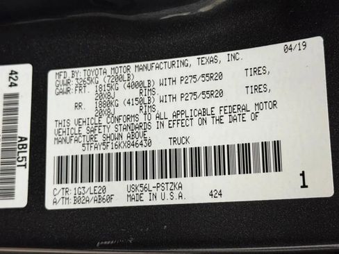 Used 2019 Toyota Tundra Platinum AWD/4WD image 43