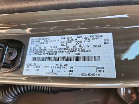 Used 2026 Ford F150 Tremor w/ Equipment Group 402B AWD/4WD image 32