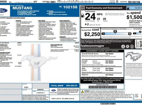 Used 2024 Ford Mustang Premium w/ 2.3L High Performance Package image 2