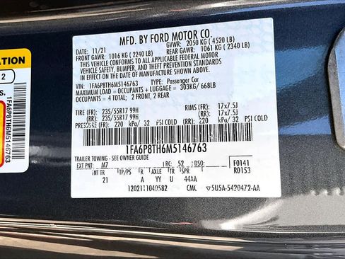 Used 2021 Ford Mustang Coupe RWD image 37