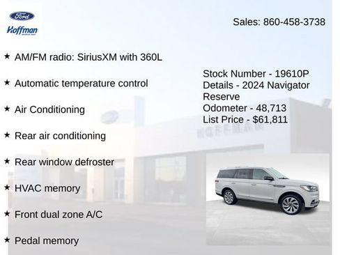 Certified 2024 Lincoln Navigator Reserve AWD/4WD image 15