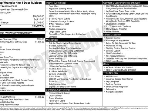 Used 2023 Jeep Wrangler Unlimited Rubicon 4xe AWD/4WD image 3
