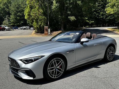 Certified 2024 Mercedes-Benz SL 55 AMG 4MATIC w/ Manufactur Interior Package image 4