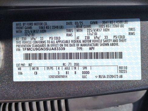 Used 2025 Ford Escape Active AWD/4WD image 35