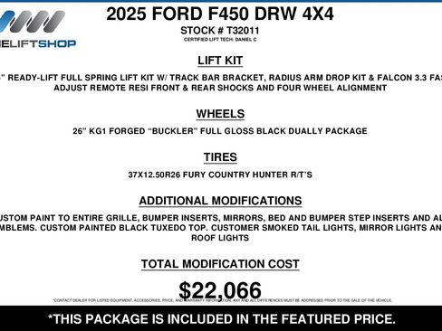 Used 2025 Ford F450 Platinum w/ FX4 Off-Road Package AWD/4WD image 2