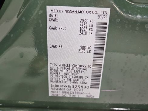 New 2026 Nissan Altima 2.5 SR AWD/4WD image 30