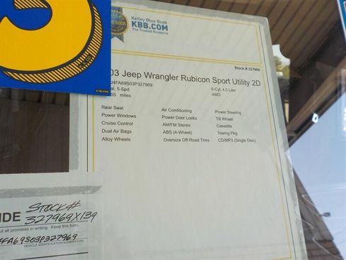 Used 2003 Jeep Wrangler Rubicon image 18