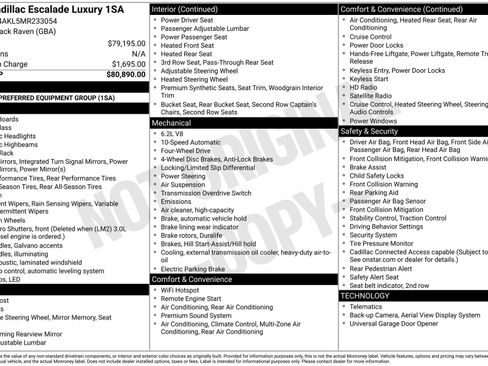 Used 2021 Cadillac Escalade Luxury image 1