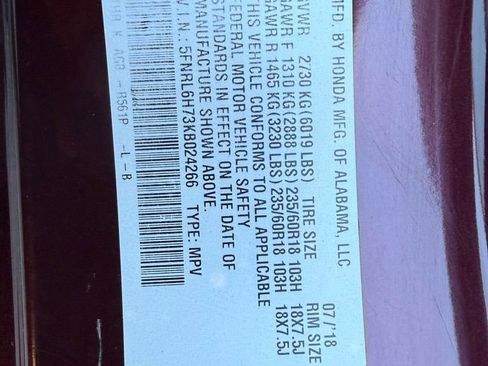 Used 2019 Honda Odyssey EX-L image 37