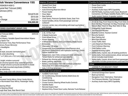 Used 2014 Buick Verano Convenience image 4