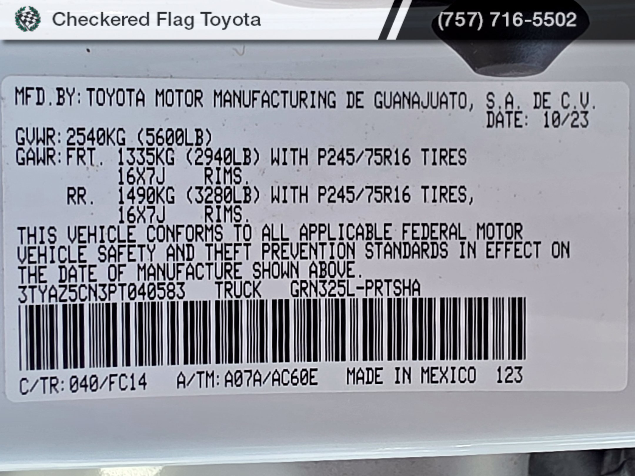 Used 2023 Toyota Tacoma SR5 RWD image 28