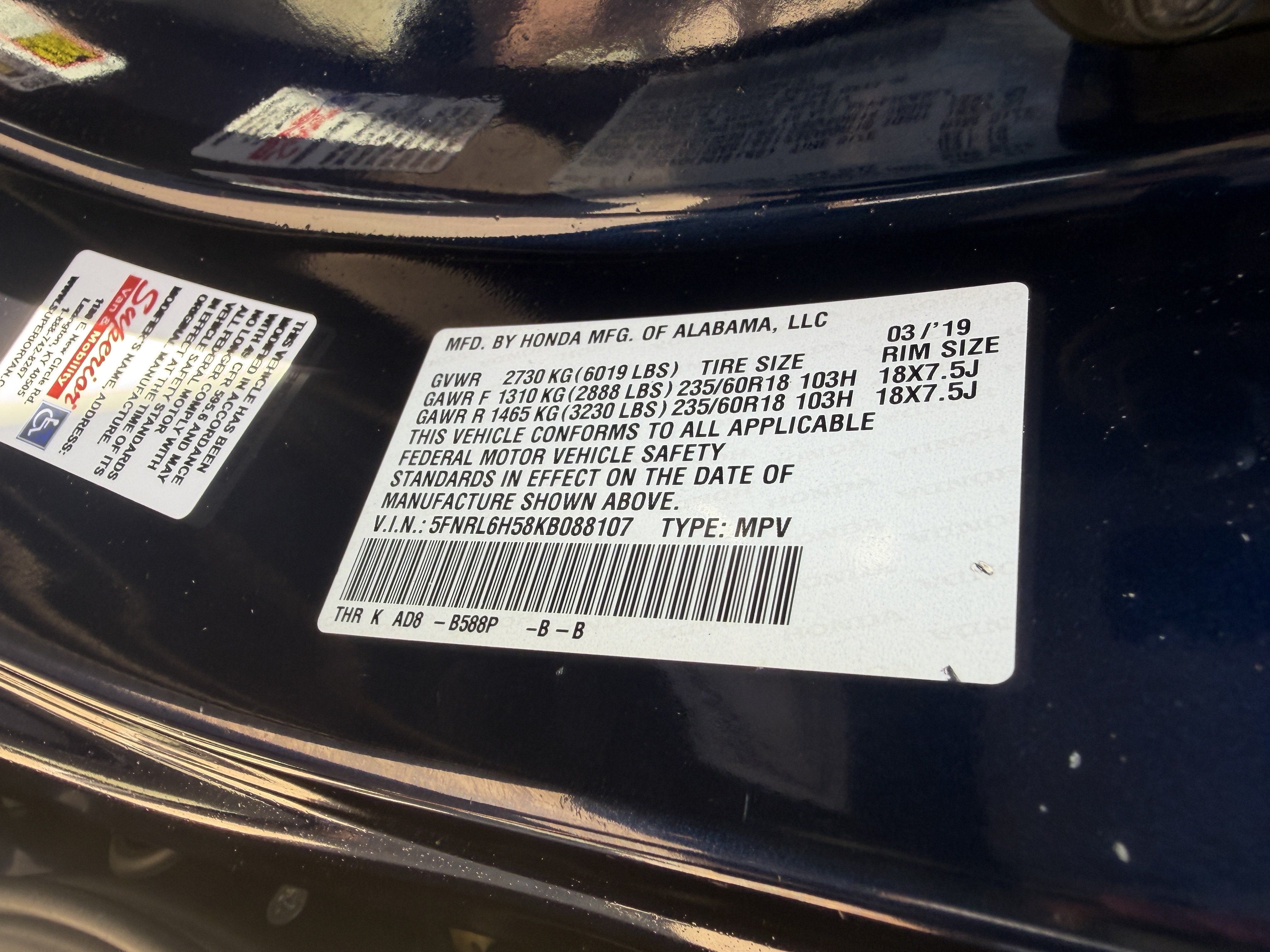 Used 2019 Honda Odyssey EX image 16