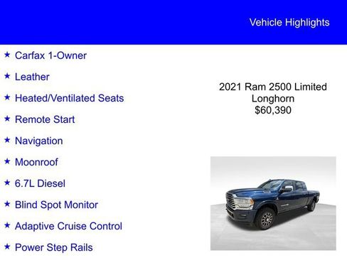 Used 2021 RAM 2500 Limited AWD/4WD image 2