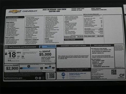 New 2025 Chevrolet Silverado 1500 Custom image 10