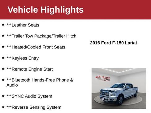Used 2016 Ford F150 Lariat AWD/4WD image 4