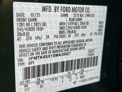 New 2025 Ford Mustang Mach-E GT w/ Interior Protection Package image 29