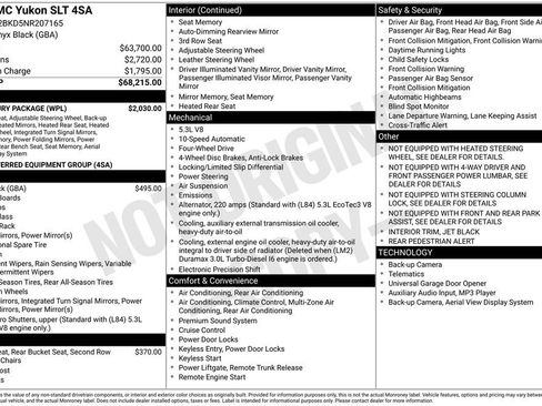 Used 2022 GMC Yukon SLT w/ SLT Luxury Package image 2