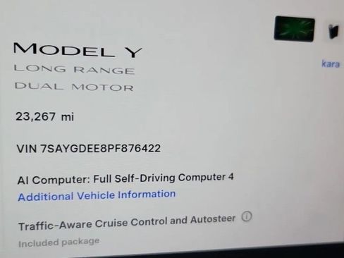 Used 2023 Tesla Model Y Long Range AWD/4WD image 2