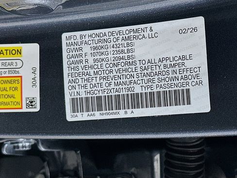 New 2026 Honda Accord LX image 29