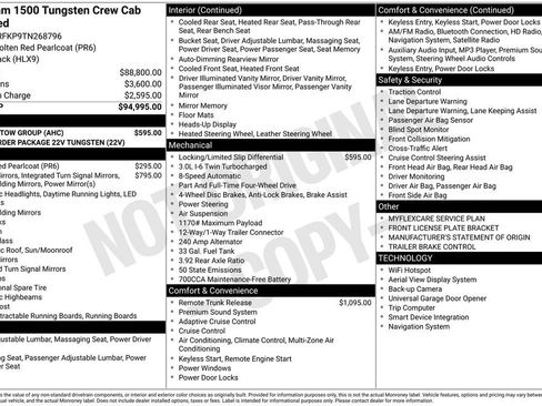 New 2026 RAM 1500 Tungsten w/ Trailer Tow Group AWD/4WD image 8