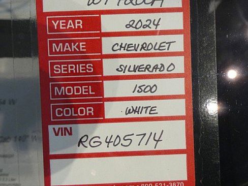 Used 2024 Chevrolet Silverado 1500 W/T w/ WT Fleet Convenience Package image 23