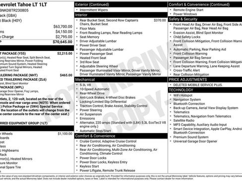 Used 2026 Chevrolet Tahoe LT w/ Comfort Package image 6