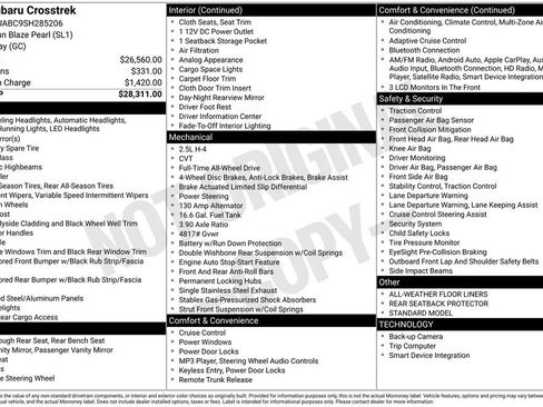 Used 2025 Subaru Crosstrek 2.0i image 39