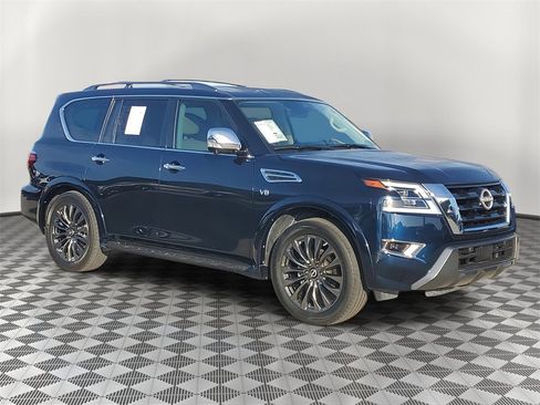 Certified 2022 Nissan Armada Platinum w/ Captain's Chairs Package image 2