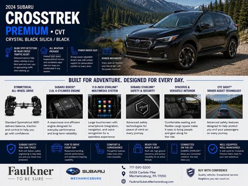 Used 2024 Subaru Crosstrek 2.0i Premium AWD/4WD image 2