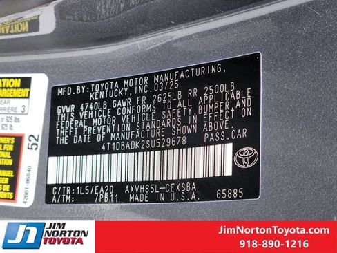 Used 2025 Toyota Camry SE w/ Multimedia Upgrade Package AWD/4WD image 34