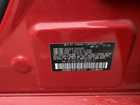 Used 2020 Subaru WRX Premium w/ Popular Package #1 image 6